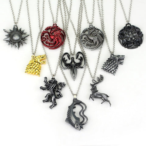 Game of Thrones Inspired Pendant Necklaces