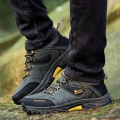 Outdoor Lace-up Hiking Boots Sport Men's Shoes For Camping Climbing Mountain Non-slip Breathable Shoes