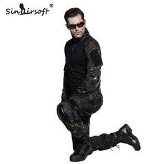 SINAIRSOFT Outdoor Genuine Leather U.S. Military Assault Tactical Boots Breathable  Anti-Slip Men Fishing Travel Hiking Shoes