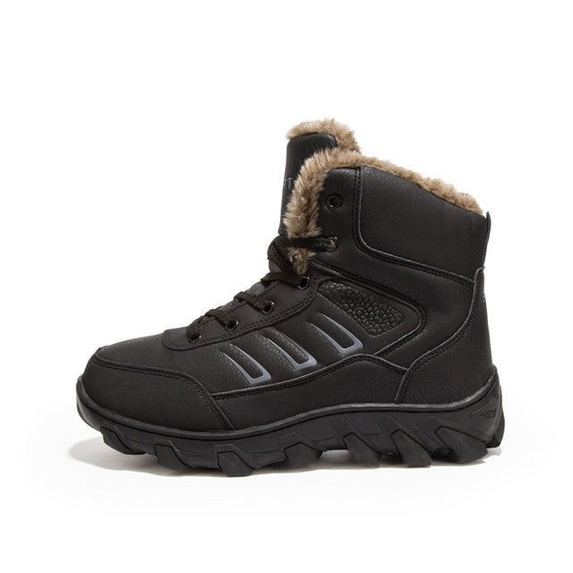 Big Size Winter Hiking Shoes Men Waterproof PU Leather Shoes Adventure Outdoor Camping Boots For Men Size 14 Treking Shoe