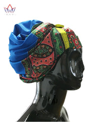 New Designs African Gele Head Tie & Wrapper High Quality Hair Accessories Headtie Dashiki Sego Bazin Rich 12 Colors BRW01