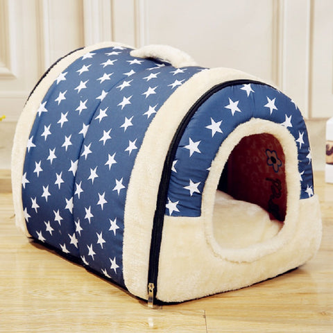 Multifuctional Dog House Nest With Mat Foldable Pet Dog Bed Cat Bed House For Small Medium Dogs Travel Pet Bed Bag