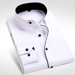 2017 Brand New Men Shirt Male Dress Shirts Men's Fashion Casual Long Sleeve Business Formal Shirt camisa social masculina