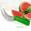 Watermelon Slicer Cutters Fruit Knife Cantaloupe Splitter Fruit Cutter with Plastic Handle Tongs Kitchen Tools