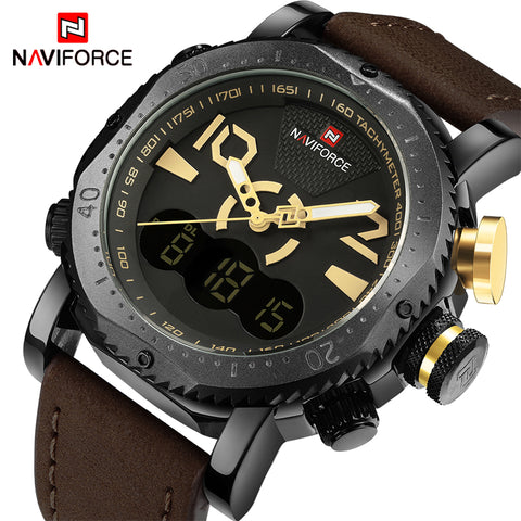 2017 Top Luxury Brand NAVIFORCE Men Sport Military Watches Men's Quartz Analog Digital Wrist Watch Man Clock Relogio Masculino