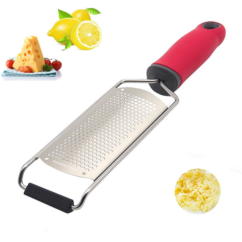 Multifunctional Kitchen Tool Fondue Cheese Grater Lemon Zester with Non-slip Handle