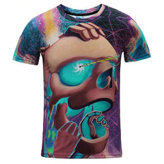 Mr.1991INC Hip Hop street wear T-shirt men/women 3d t shirt print lighting DJ cat eating pizza summer tops tees cool tshirt