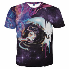 Mr.1991INC Hip Hop street wear T-shirt men/women 3d t shirt print lighting DJ cat eating pizza summer tops tees cool tshirt