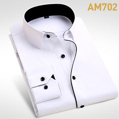 2017 Brand New Men Shirt Male Dress Shirts Men's Fashion Casual Long Sleeve Business Formal Shirt camisa social masculina