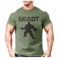 New Brand clothing Bodybuilding Fitness Men beast printed t-shirts Golds Gorilla Wear tee shirts Stringer tops