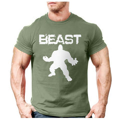 New Brand clothing Bodybuilding Fitness Men beast printed t-shirts Golds Gorilla Wear tee shirts Stringer tops