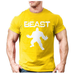 New Brand clothing Bodybuilding Fitness Men beast printed t-shirts Golds Gorilla Wear tee shirts Stringer tops