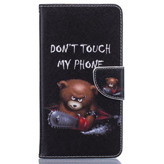 Pattern Case For Huawei Honor 5C/GT3/Honor 7 Lite/Nemo Giraffe Flip Wallet PU Leather Cover Card Slots Holder Stand Phone Cases