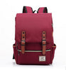 Casual Men Women Travel Laptop Backpack Vintage Canvas Men's Backpacks Student School Bag PT884