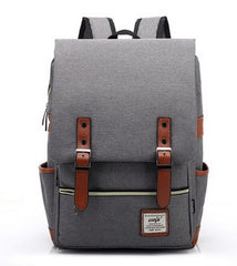 Casual Men Women Travel Laptop Backpack Vintage Canvas Men's Backpacks Student School Bag PT884