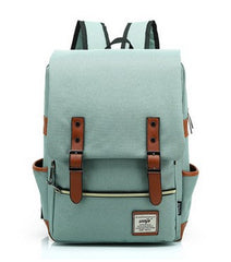 Casual Men Women Travel Laptop Backpack Vintage Canvas Men's Backpacks Student School Bag PT884