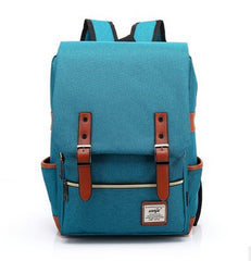 Casual Men Women Travel Laptop Backpack Vintage Canvas Men's Backpacks Student School Bag PT884