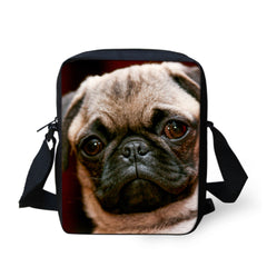 FORUDESIGNS cute pet cat animal bags for girls small messenger bag,pug dog bolso women kids crossbody bags boys causal bags