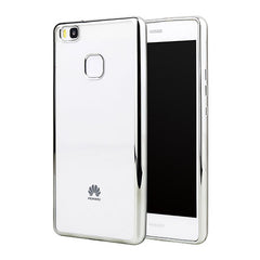 Plating Phone Case For Huawei P9 Lite Cover Silicone Ultra Thin Soft Transparent TPU Back Cover For Huawei P9 Lite Luxury Gold