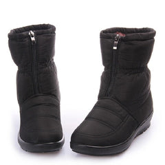 Winter Women Boots Female Waterproof Ankle Boots Down Warm Snow Boots Ladies Shoes Woman Zipper Fur Insole Free Botas Mujer