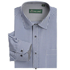 High quality Men's classic plaid shirt Long sleeve dress shirt men Business formal shirts Mens clothing camisa masculina