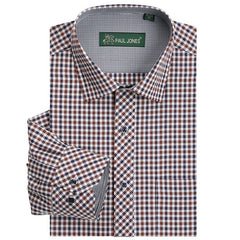 High quality Men's classic plaid shirt Long sleeve dress shirt men Business formal shirts Mens clothing camisa masculina