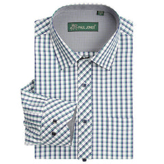 High quality Men's classic plaid shirt Long sleeve dress shirt men Business formal shirts Mens clothing camisa masculina