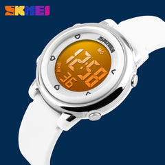 New SKMEI Brand Fashion Watch Change LED Light Date Alarm Round Dial Digital Wrist Watch Children Student Watches Free shipping