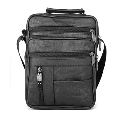 Dreamlizer Real Cowhide Leather Men Handbags Black Male Messenger Bags Men's Small Strap Adjustable Briefcase Man Crossbody Bags