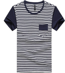 Pioneer Camp Free shipping .new 2017 men t shirt striped slim elastic cotton o-neck tshirts wear men clothing breathable
