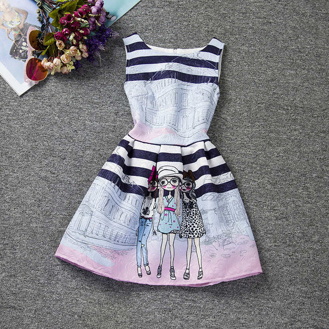 Flower Princess dress girl clothing for girls clothes dresses summer winter 2017 Casual Wear School kids girls party tutu dress