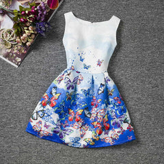 Flower Princess dress girl clothing for girls clothes dresses summer winter 2017 Casual Wear School kids girls party tutu dress