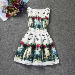 Flower Princess dress girl clothing for girls clothes dresses summer winter 2017 Casual Wear School kids girls party tutu dress