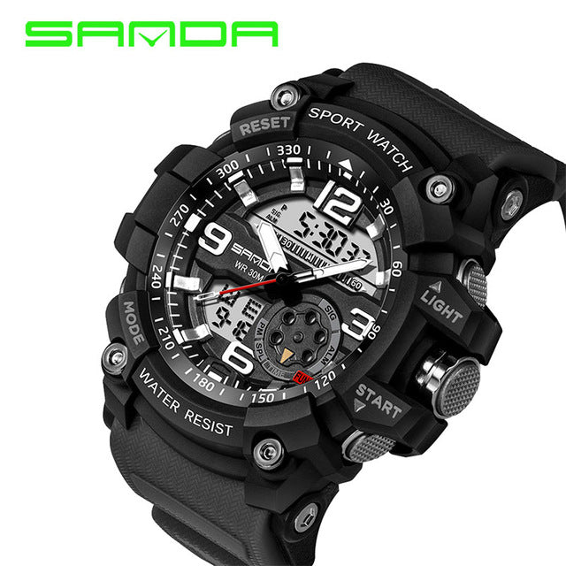 2017 Military Sport Watch Men Top Brand Luxury Famous Electronic LED Digital Wrist Watch Male Clock For Man Relogio Masculino