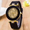 2017 NEW Gold Geneva Sport High Quality Quartz Watch Women Dress Casual Crystal Silicone Watches montre homme relojes hombre