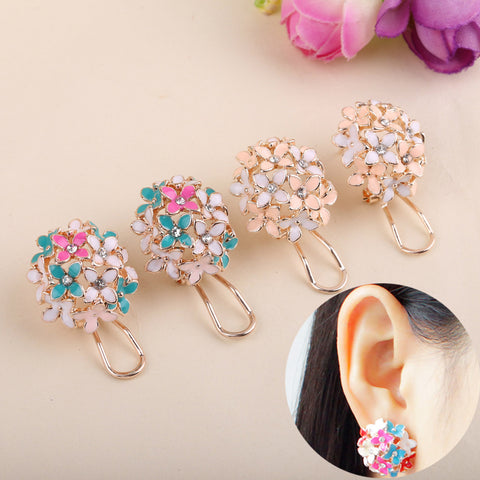 LNRRABC  Gold Leaf Flower Piercing Ear Studs Earrings Boucle Women Fashion Statement Party Jewelry Bijoux Femme Drop Shipping