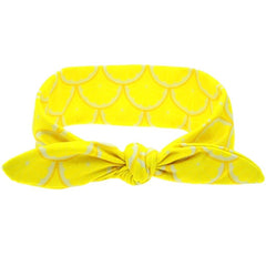 Naturalwell Lemonade Fruit headwraps Fruit TieKnot Pineapple Turban Tropical head wrap Summer Girls bow tied Head wrap 1pc HB099