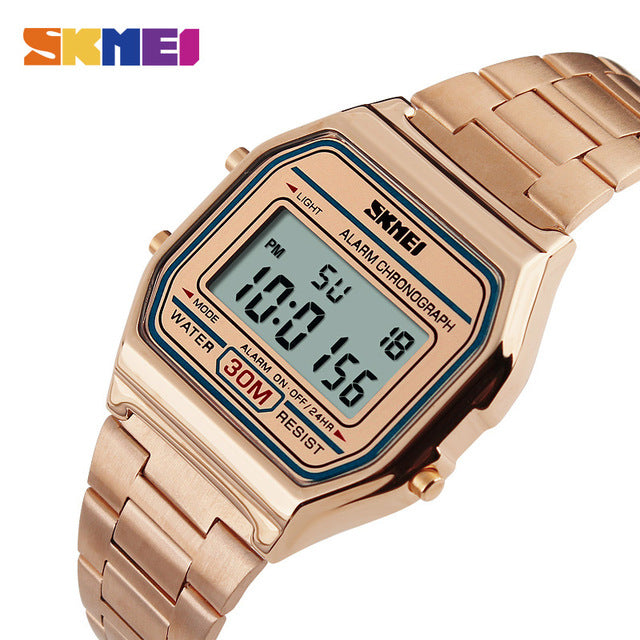 SKMEI 1123 Brand Luxury Fashion Men Sport Digital Watch 30m Waterproof Chrono Relogio Alloy Masculino Top Wriswatches Clock