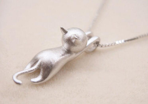 Jisensp New Arrival Necklace Cute Animal Kitty Cat Necklaces & Pendants for Women SYXL004