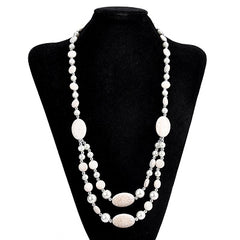 Hot  Natural stone Beads Choker Vintage Necklaces Pendants Statement Necklaces & Pendants Long Necklace Women Jewelry Collares