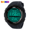 SKMEI Brand 1025 LED Digital Mens Military Watch Men Sports Watches 5ATM Swim Climbing Men Wristwatches Fashion Outdoor Casual