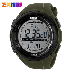 Men Sports Military Watches LED Digital Man Brand Watch, 5ATM Dive Swim Dress Fashion Outdoor Boys Wristwatches Hours Skmei