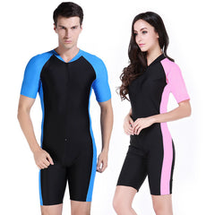 SBART  Anti-UV one-piece short sleeve swimsuit sun protection jellyfish submersible snorkeling diving suit rushguards