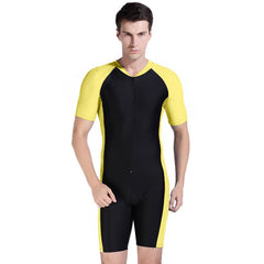 SBART  Anti-UV one-piece short sleeve swimsuit sun protection jellyfish submersible snorkeling diving suit rushguards