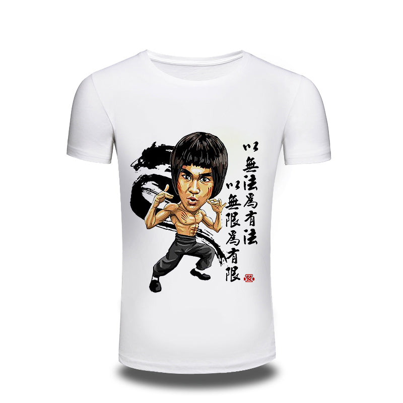 2017 New Brand Clothing T Shirt Men Cotton Bruce Lee printed T Shirt Casual Men Tshirt Printed Tops Tee Hip Hop Wear