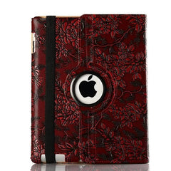 hot sell 3d printer grape pattern pu Leather case for Apple iPad 2 Leather Cases Stand Cover for Apple iPad 4 ipad3 tablets case