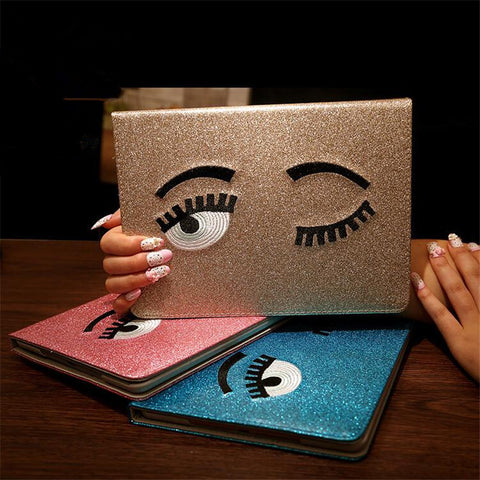 Shining PU Leather Luxury Eyes Ultra Smart Cover Tablet Case For Apple Ipad Mini 3 Case For IPad Mini 1 Mini 2 Mini Stand 7.9"