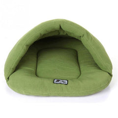 Warm Comfortable House Kennel Bed Multi-function Pet Cat Dog Fleece Sleeping Bag &Cushion