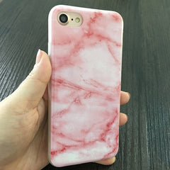 Kerzzil Soft TPU Marble Phone Case For iPhone 7 6 6S Plus 5s SE Graffiti Triangle Painted Phone Cover Back For iPhone 6 7 6S 5S