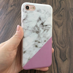 Kerzzil Soft TPU Marble Phone Case For iPhone 7 6 6S Plus 5s SE Graffiti Triangle Painted Phone Cover Back For iPhone 6 7 6S 5S